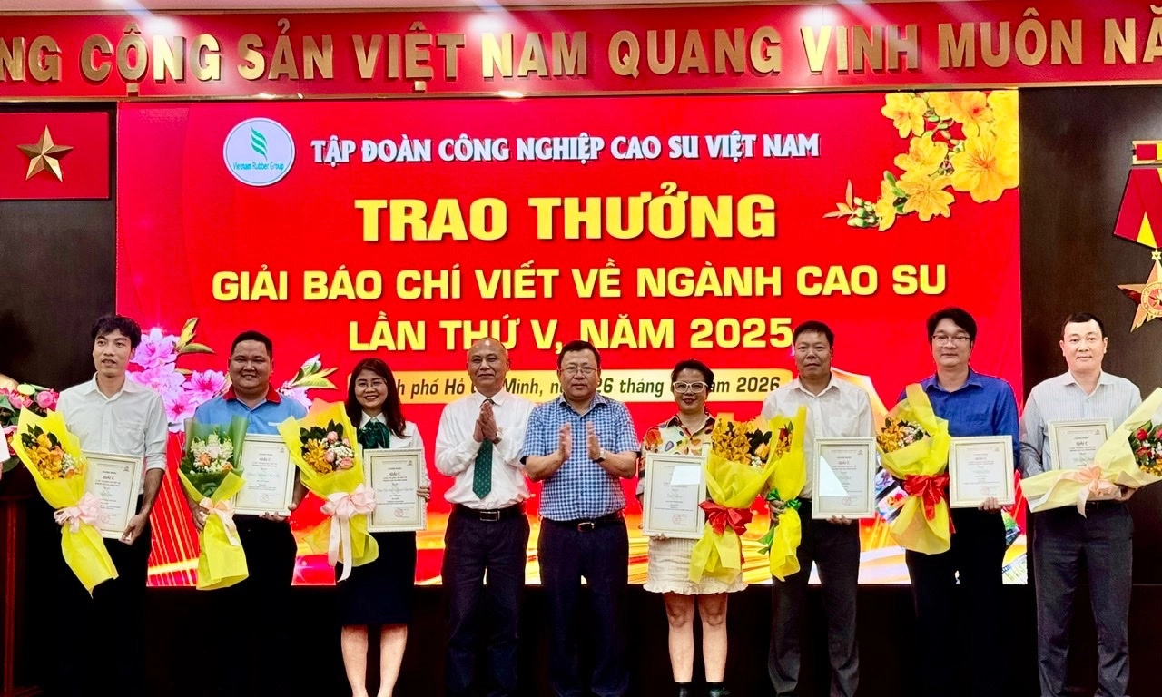  Đài phát thanh và truyền hình TPHCM đoạt 2 giải báo chí ngành cao su