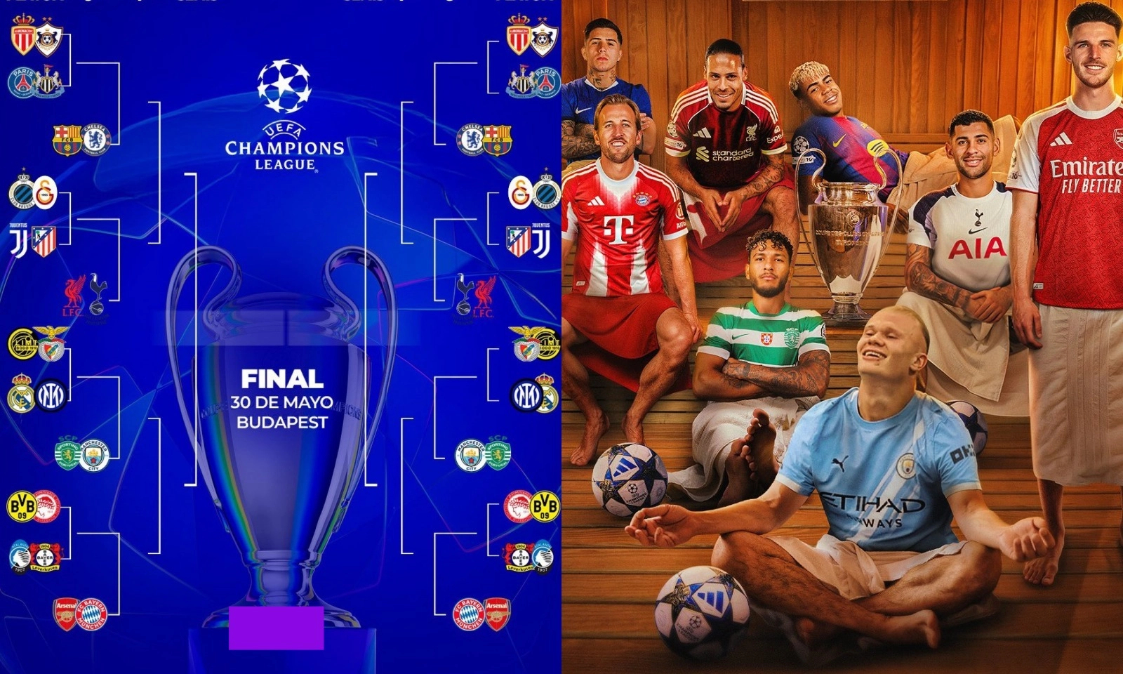 Xác định 16 đối thủ vòng 1/8 Champions League của Big 4 Ngoại hạng Anh