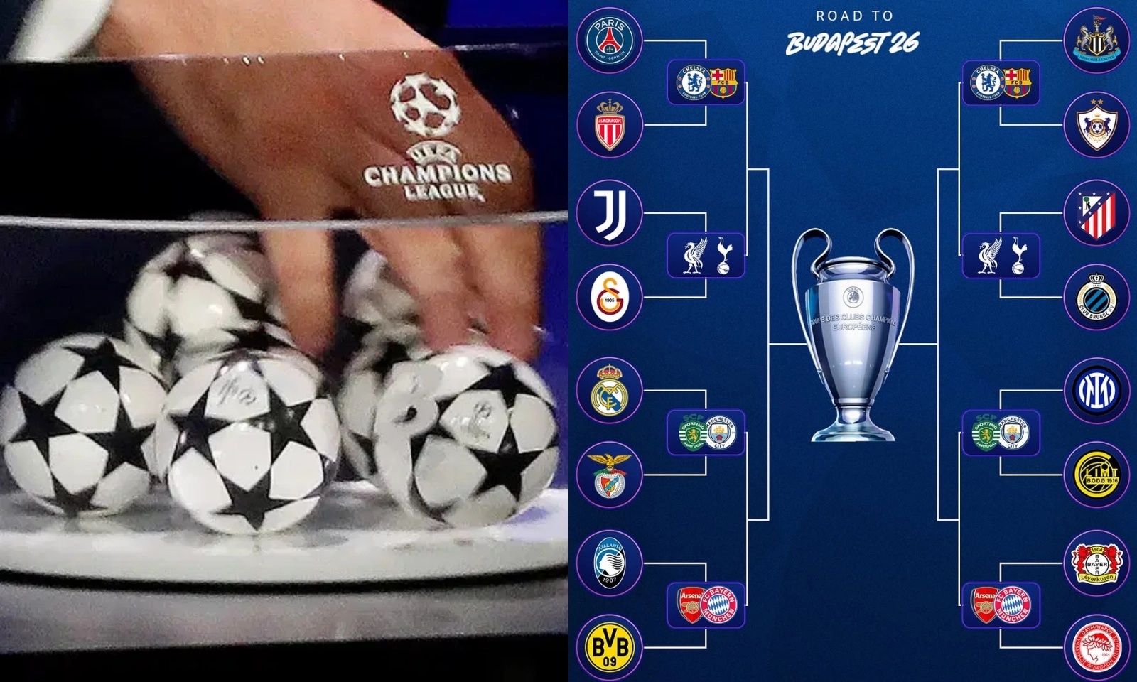 Kết quả bốc thăm Play-off Champions League: Real Madrid tái đấu Mourinho | PSG nội chiến
