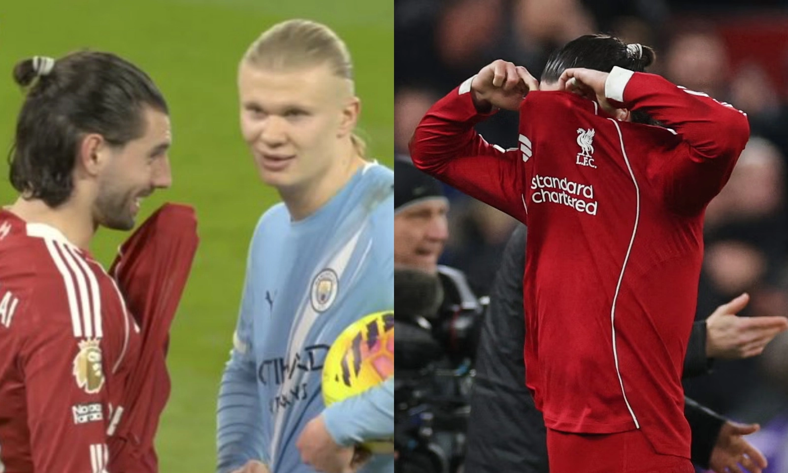 Haaland cùng Pep đòi bàn thắng và xoá thẻ đỏ cho Szoboszlai