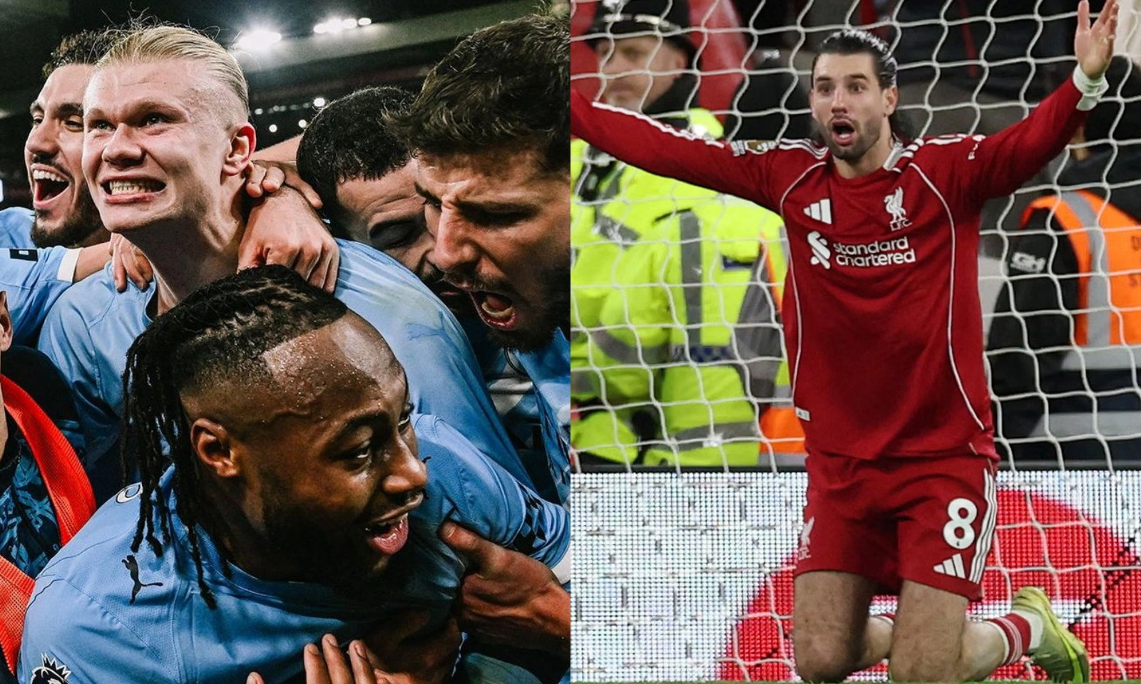 Kết quả Ngoại hạng Anh hôm nay: Drama phút 90+13, Man City ngược dòng đánh bại Liverpool