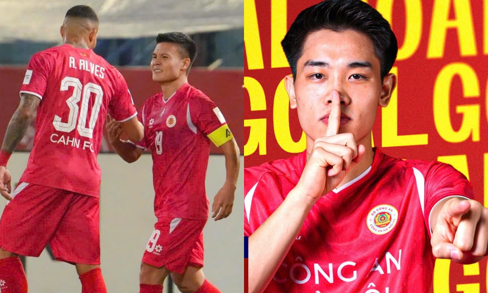 Đình Bắc cùng Quang Hải rực sáng, CLB Công an Hà Nội gần thêm với Ronaldo