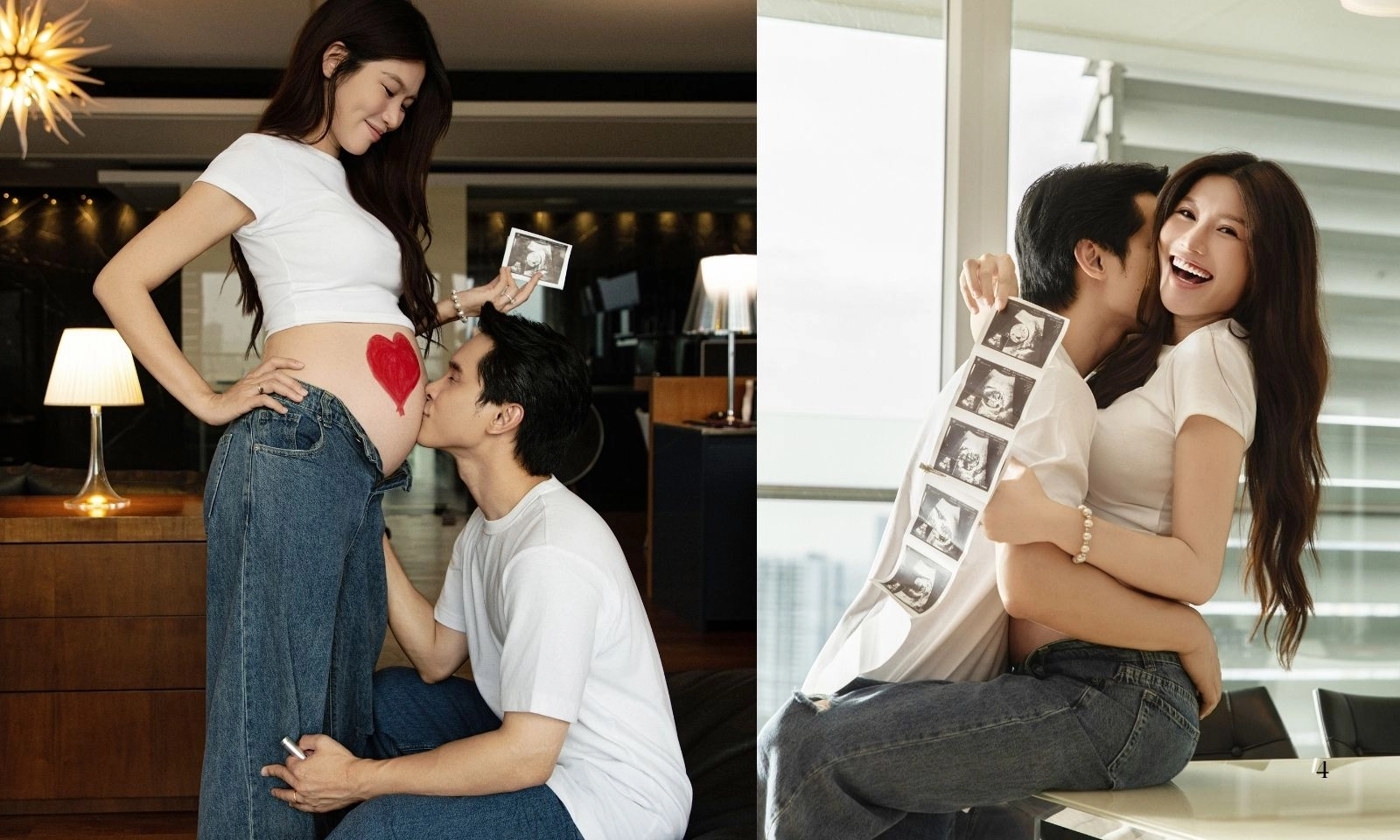 Á hậu Chế Nguyễn Quỳnh Châu gây sốt với bộ ảnh bầu cùng chồng doanh nhân