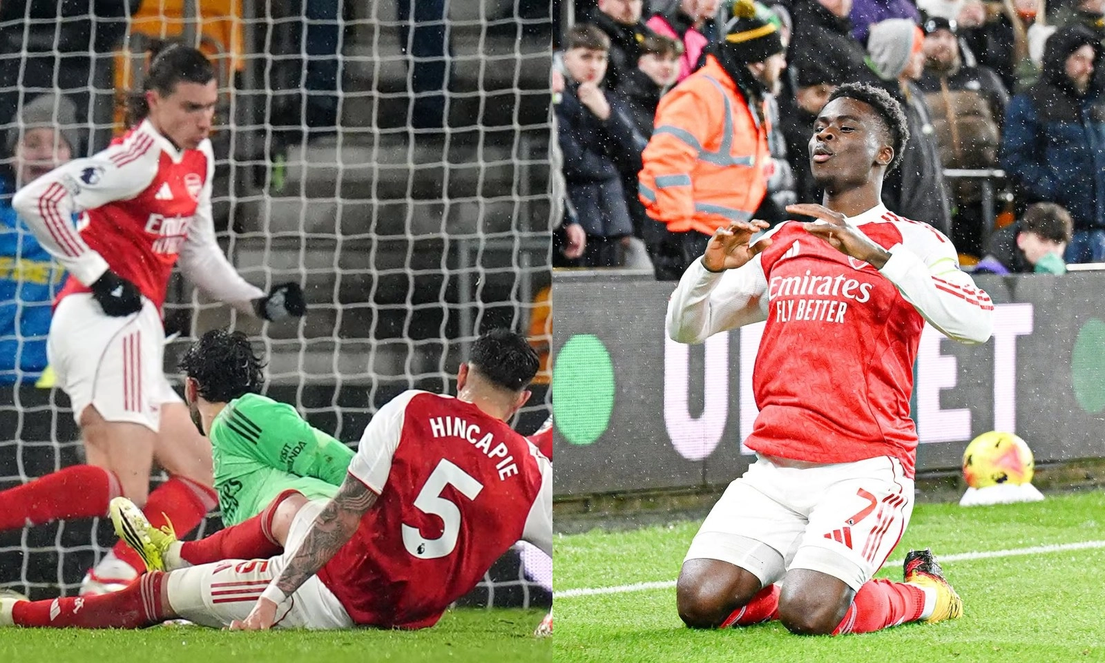 Calafiori phản lưới nhà, Arsenal hoà thảm hoạ phút 90+4