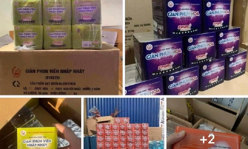 Phát hiện nhiều trường hợp kinh doanh pháo hoa trên mạng xã hội trái quy định
