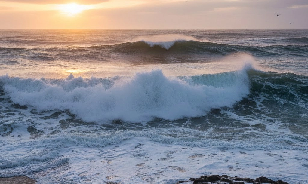 Sóng lớn đánh chìm tàu cá ở cửa biển Nhật Lệ, 7 thuyền viên thoát nạn