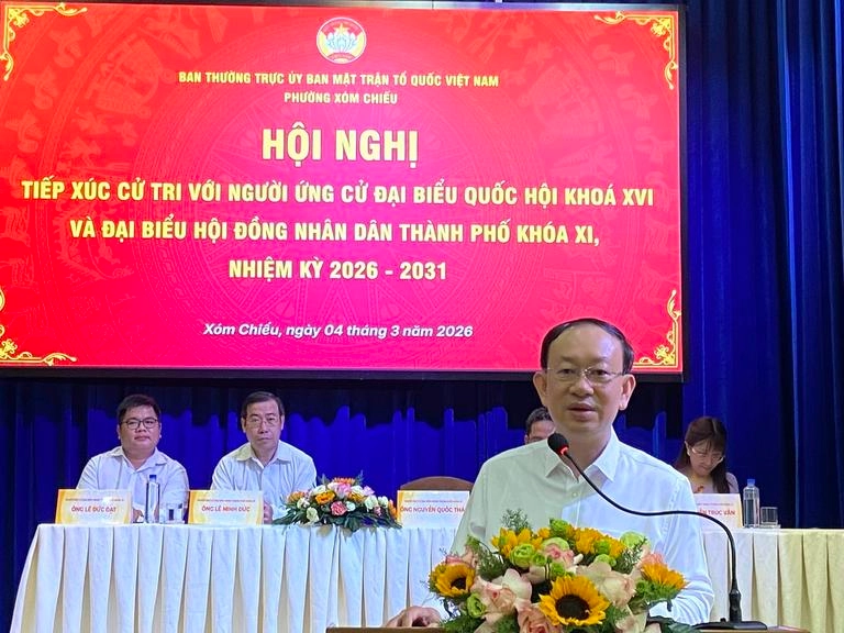  Cử tri tin tưởng; Ứng cử viên Đại biểu Quốc hội và HĐND TPHCM cam kết, đồng lòng