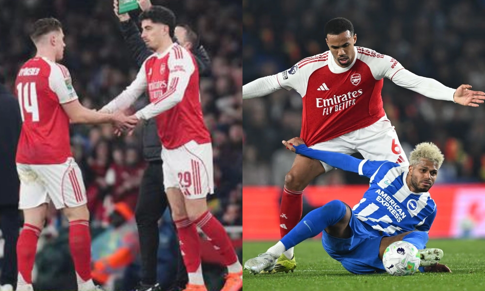 Chấm điểm Arsenal vs Brighton: Havertz hay gấp đôi Gyokeres | Magalhaes cứu kẻ đóng thế