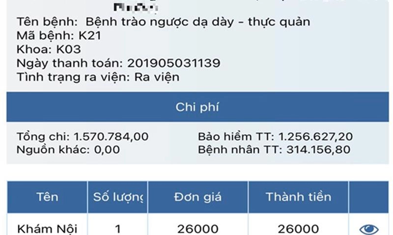 BHYT cho phép thanh toán chi phí khám chữa bệnh online