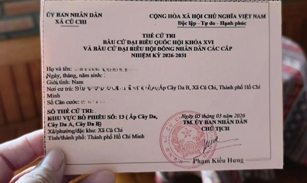 Quy định giấy tờ cử tri phải xuất trình khi bỏ phiếu