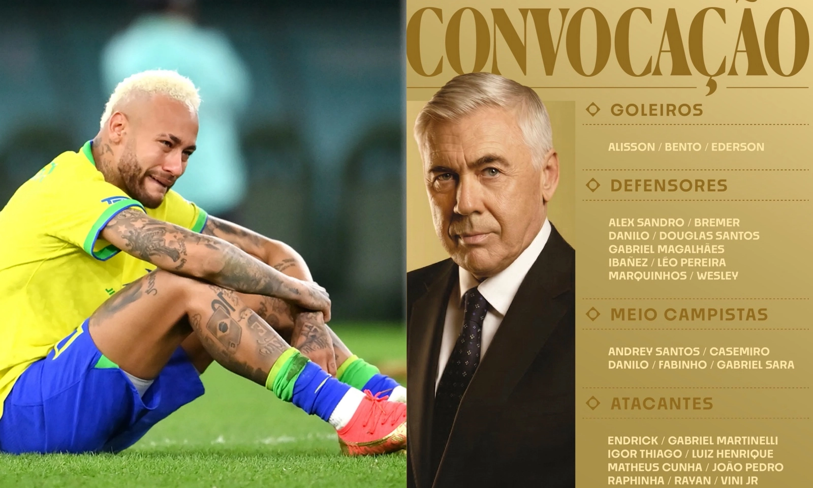 Neymar đau lòng lên tiếng sau khi bị Ancelotti gạch tên khỏi tuyển Brazil