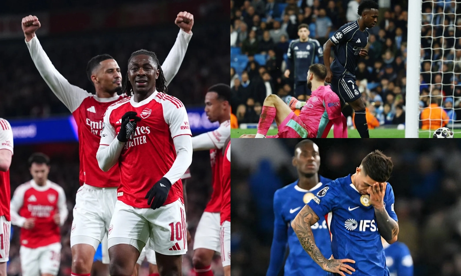 Kết quả Champions League hôm nay: Arsenal vào Tứ kết | Man City cùng Chelsea bị loại thê thảm