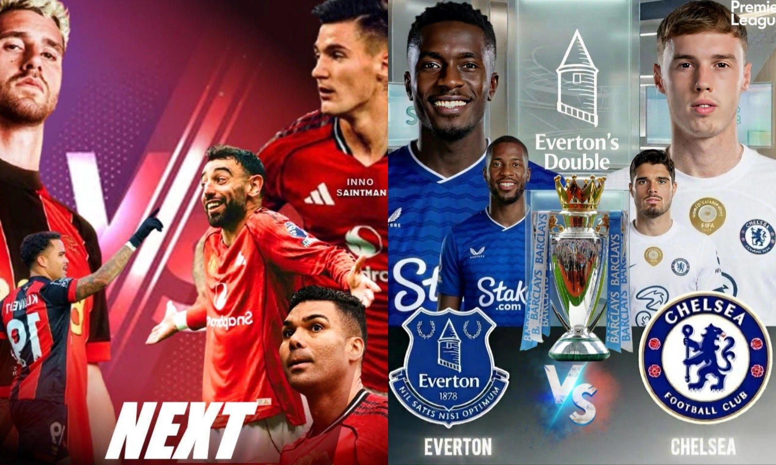 Lịch thi đấu Ngoại hạng Anh vòng 31: Bournemouth vs MU | Everton vs Chelsea