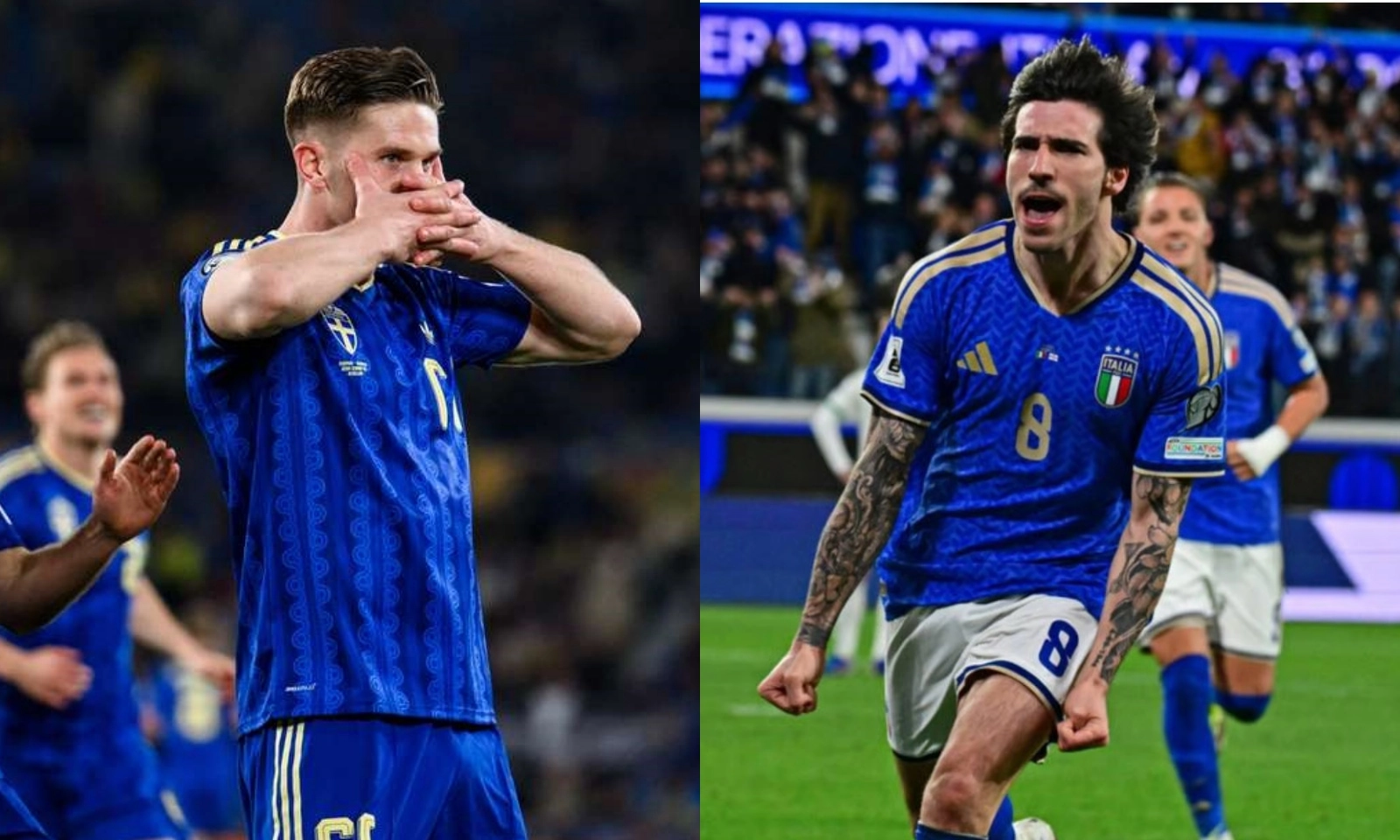 Kết quả Play-off World Cup 2026 khu vực châu Âu: Gyokeres lập hat-trick | Tonali gánh tuyển Ý