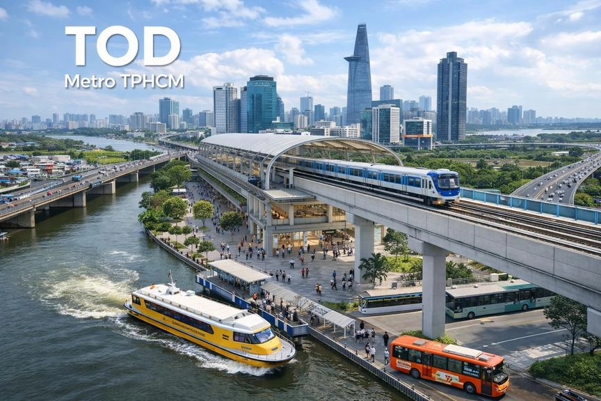 TOD, chìa khóa phát triển đô thị gắn metro tại TPHCM