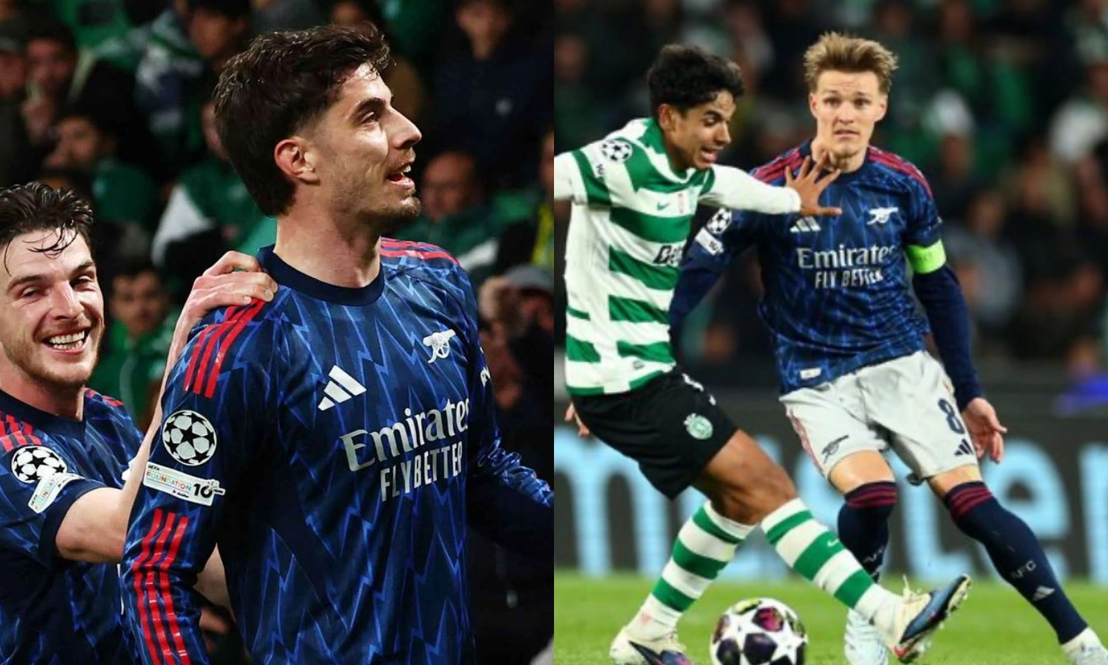 Chấm điểm Arsenal vs Sporting CP: Người hùng Havertz - Raya | Odegaard và Gyokeres nhạt nhoà