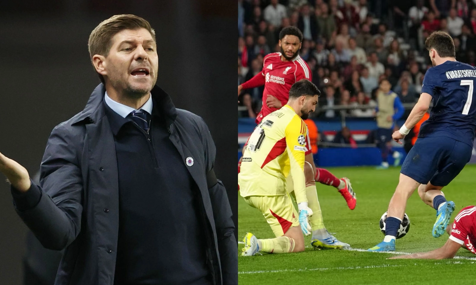 Gerrard ngán ngẩm bộ đôi Liverpool bị PSG khai thác