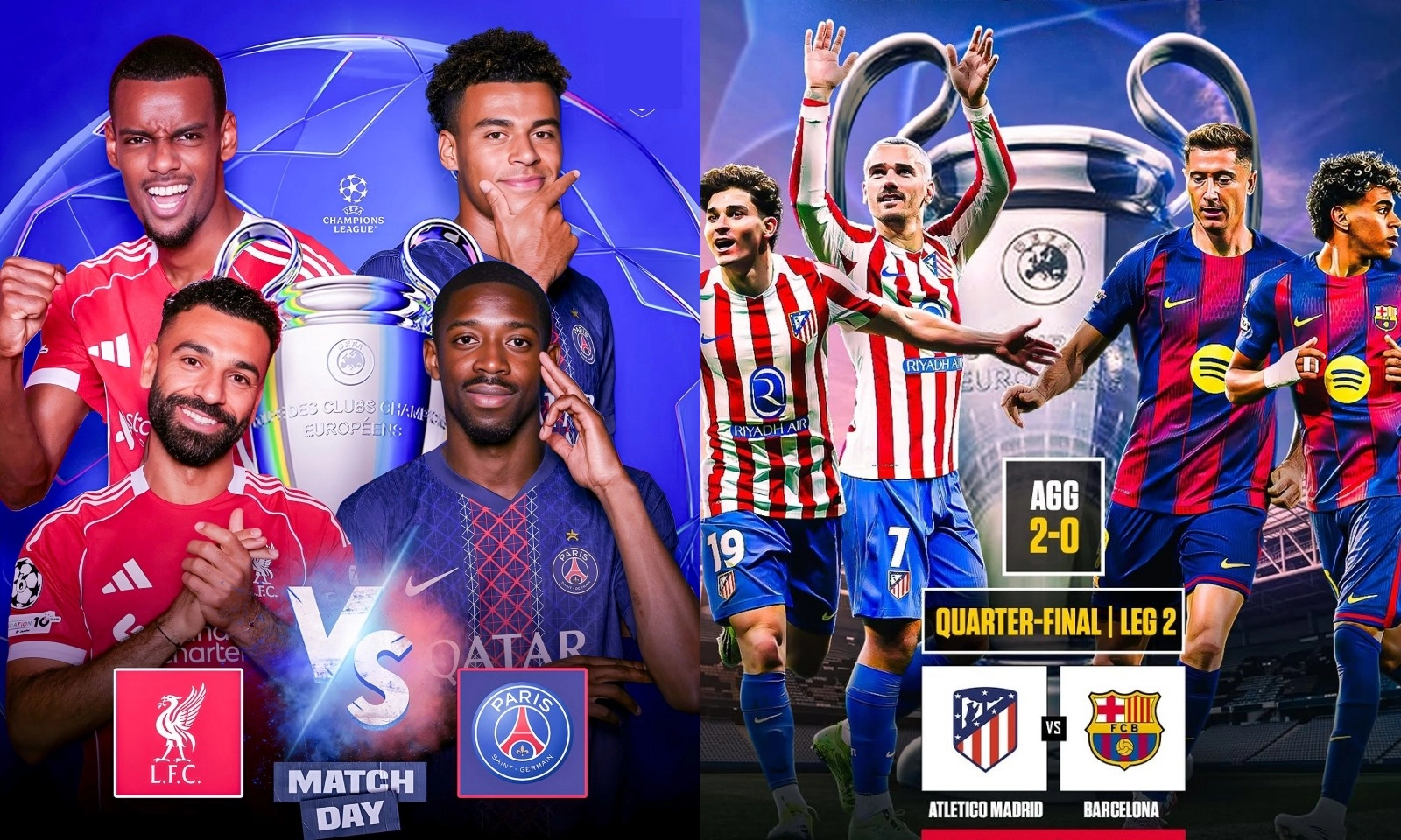 Siêu máy tính dự đoán Tứ kết Champions League: Liverpool khó lật đổ PSG | Barca 20,4% lội ngược dòng