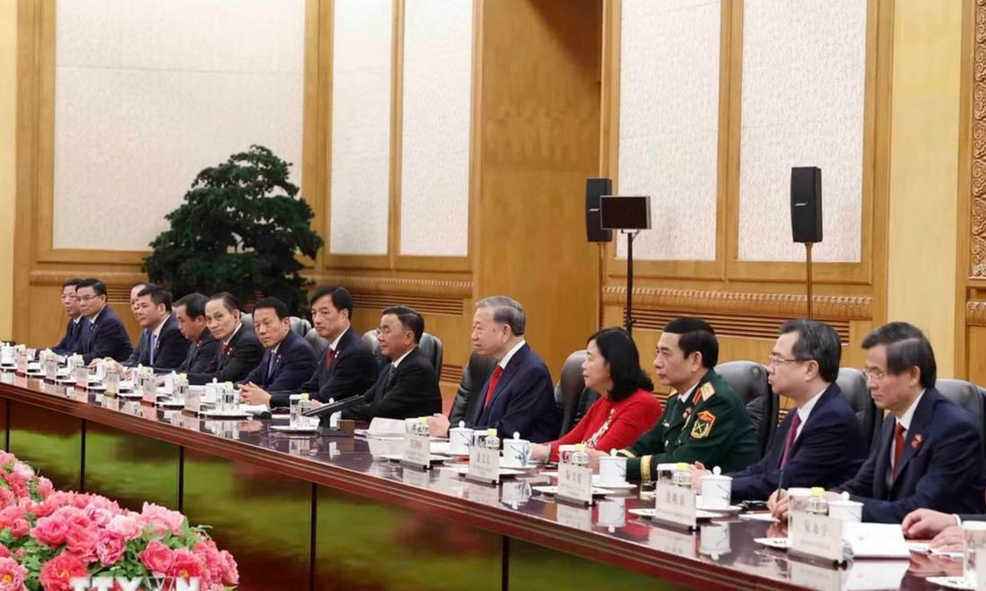 Hội đàm cấp cao Việt – Trung sau lễ đón trọng thể tại Bắc Kinh