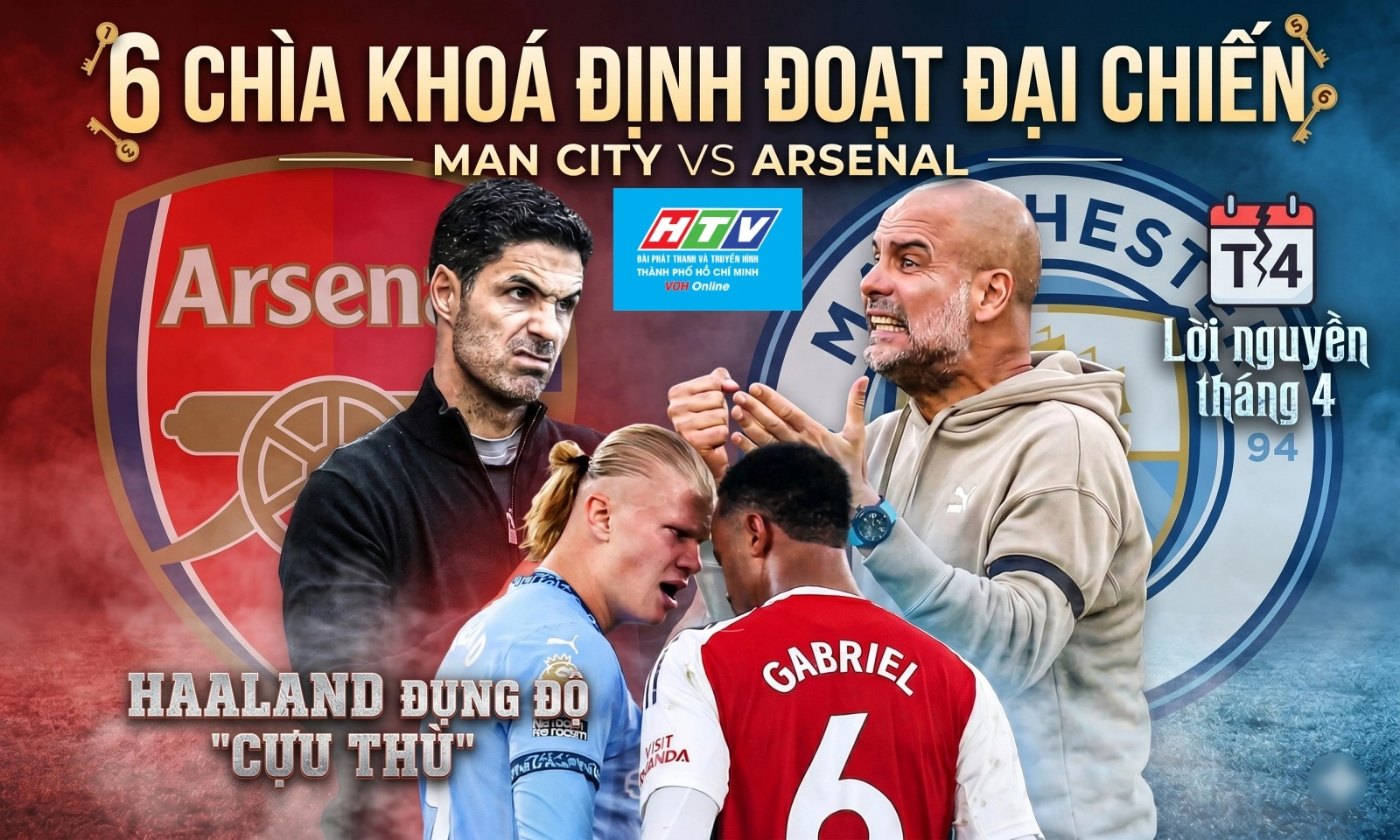6 chìa khoá định đoạt đại chiến Man City vs Arsenal: Haaland đụng độ cựu thù | Lời nguyền tháng 4