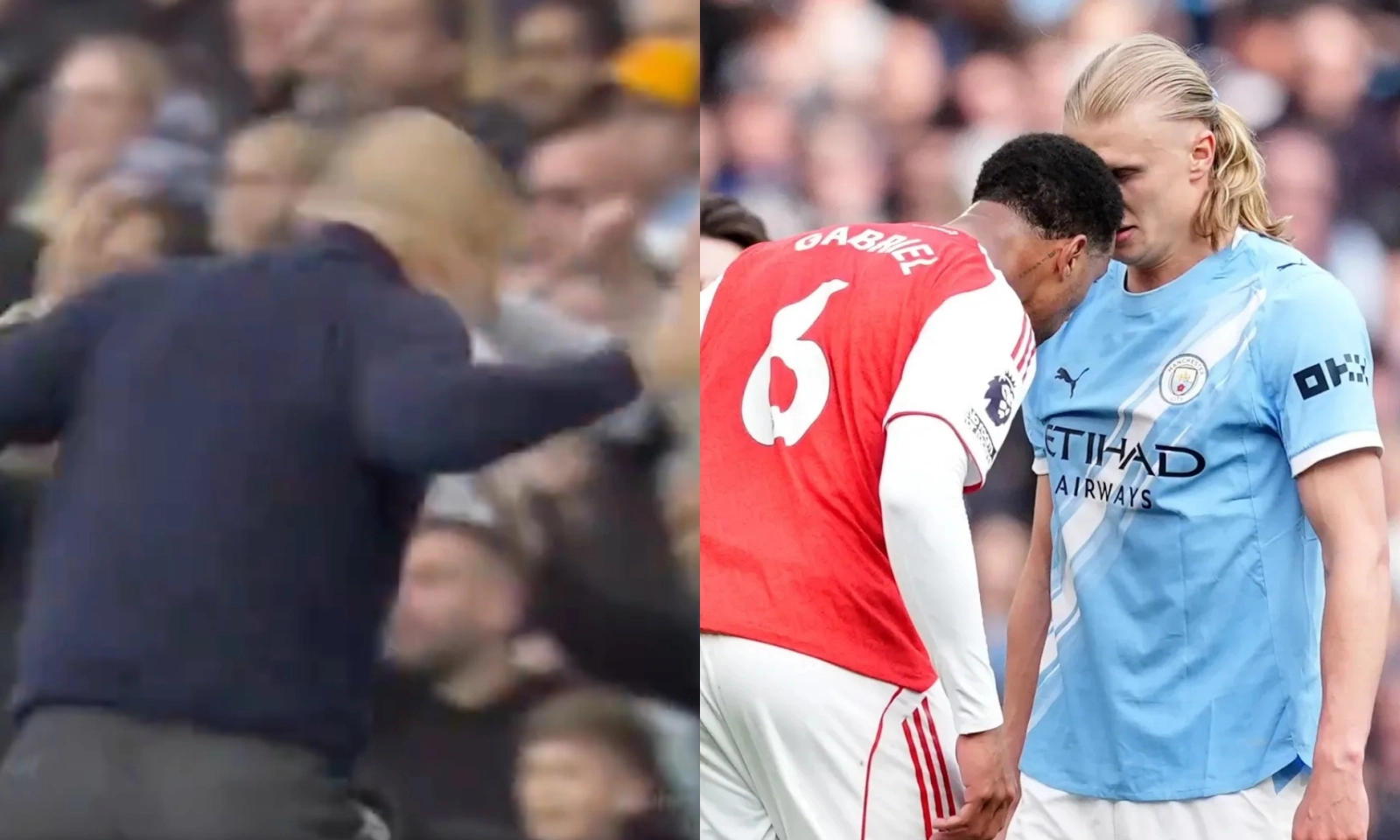 Haaland cứu trụ cột Arsenal thoát thẻ đỏ, Pep nổi điên húc đầu liên tiếp