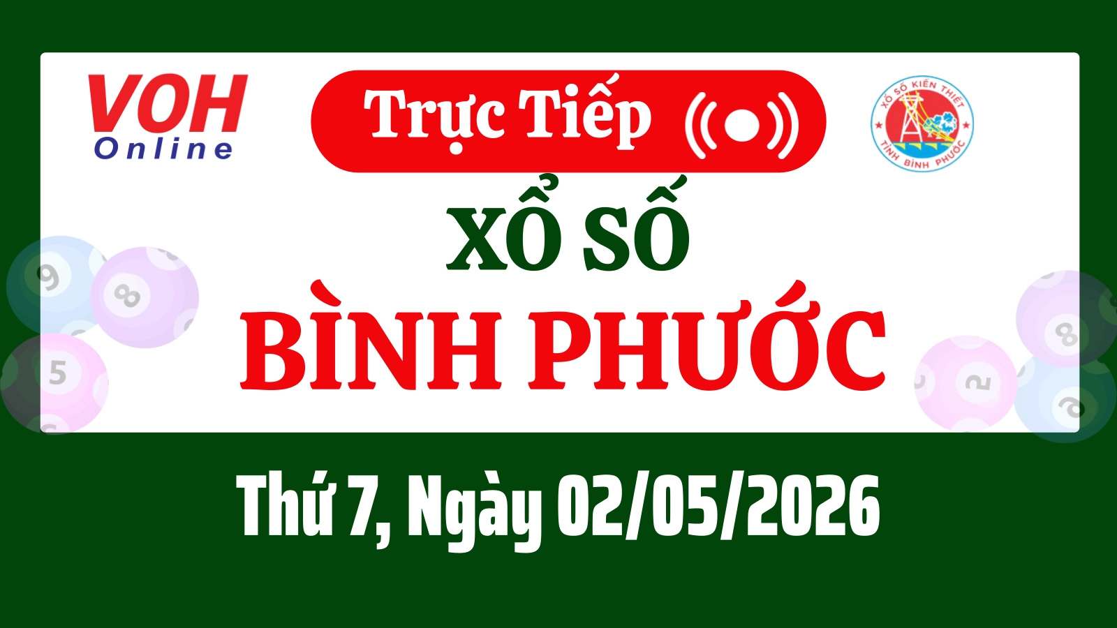 XSBP 2/5 - Kết quả xổ số Bình Phước hôm nay thứ 7 ngày 2/5/2026