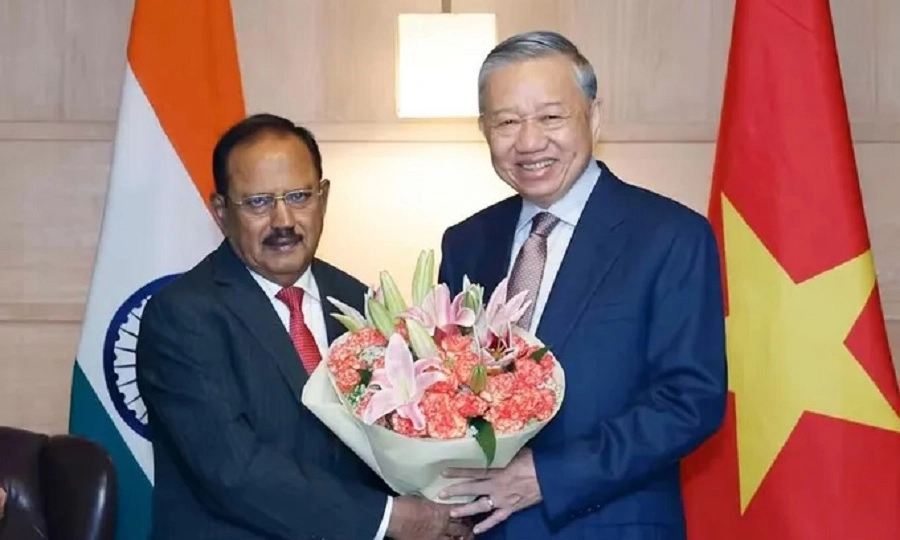 Tổng Bí thư, Chủ tịch nước Tô Lâm tiếp Cố vấn An ninh Quốc gia Ấn Độ Ajit Doval