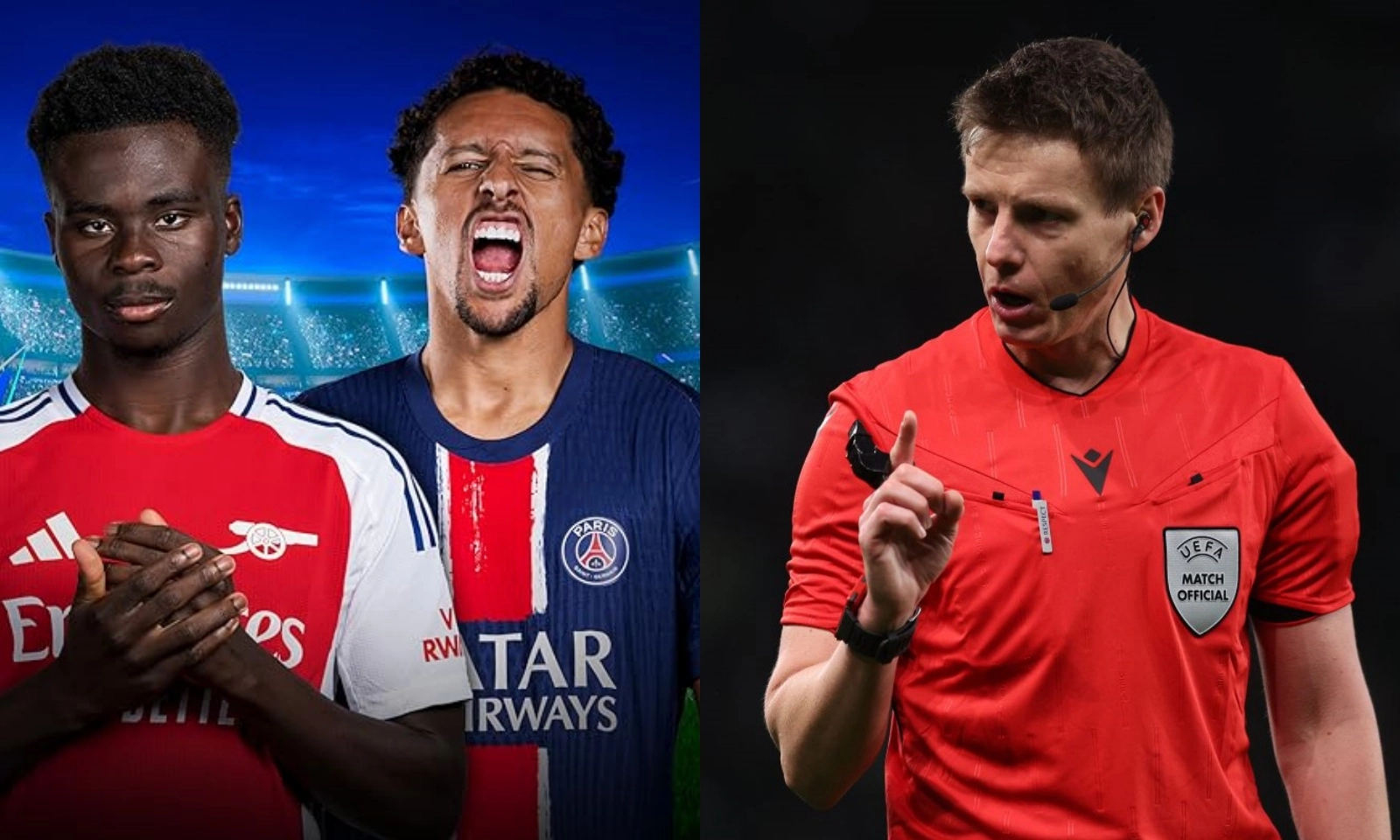 UEFA chỉ định trọng tài Chung kết Champions League, Arsenal mừng thầm
