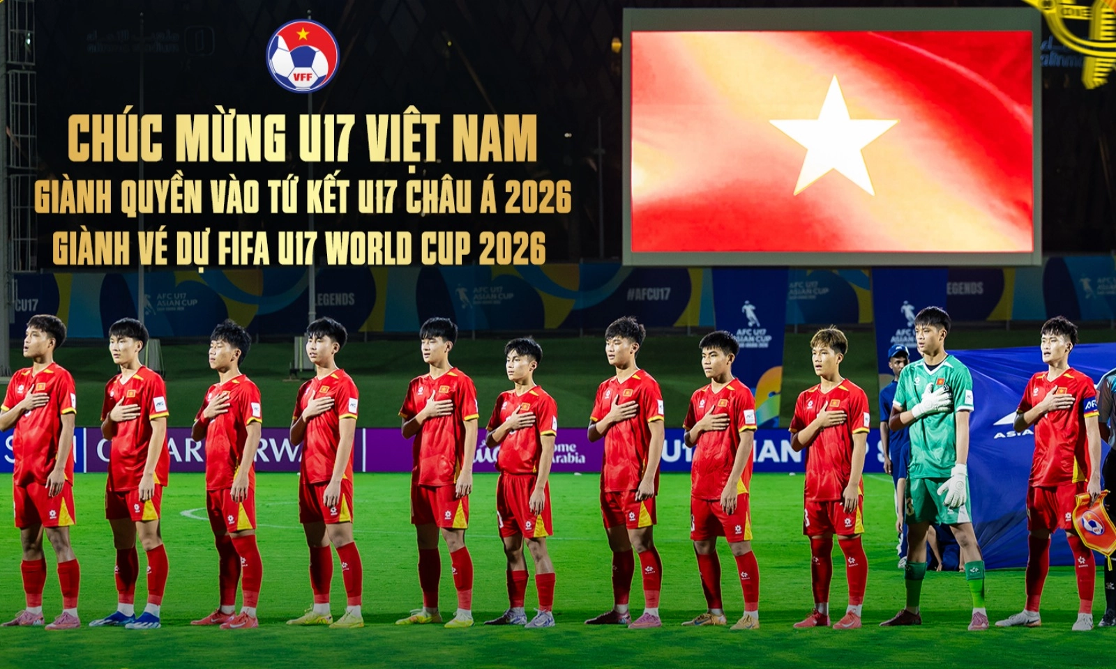 U17 Việt Nam nhận tiền thưởng khủng sau kì tích giành suất World Cup