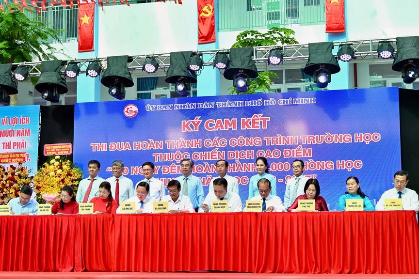 TPHCM tăng tốc 100 ngày đêm hoàn thành 1.000 phòng học