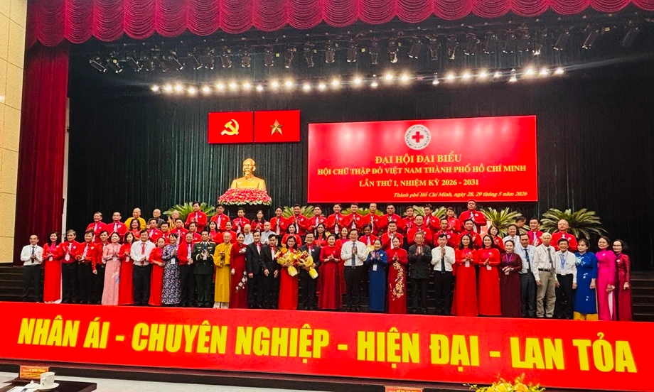 Đại hội đại biểu Hội Chữ thập đỏ TPHCM lần thứ I: Lan tỏa tinh thần nhân ái trong giai đoạn mới