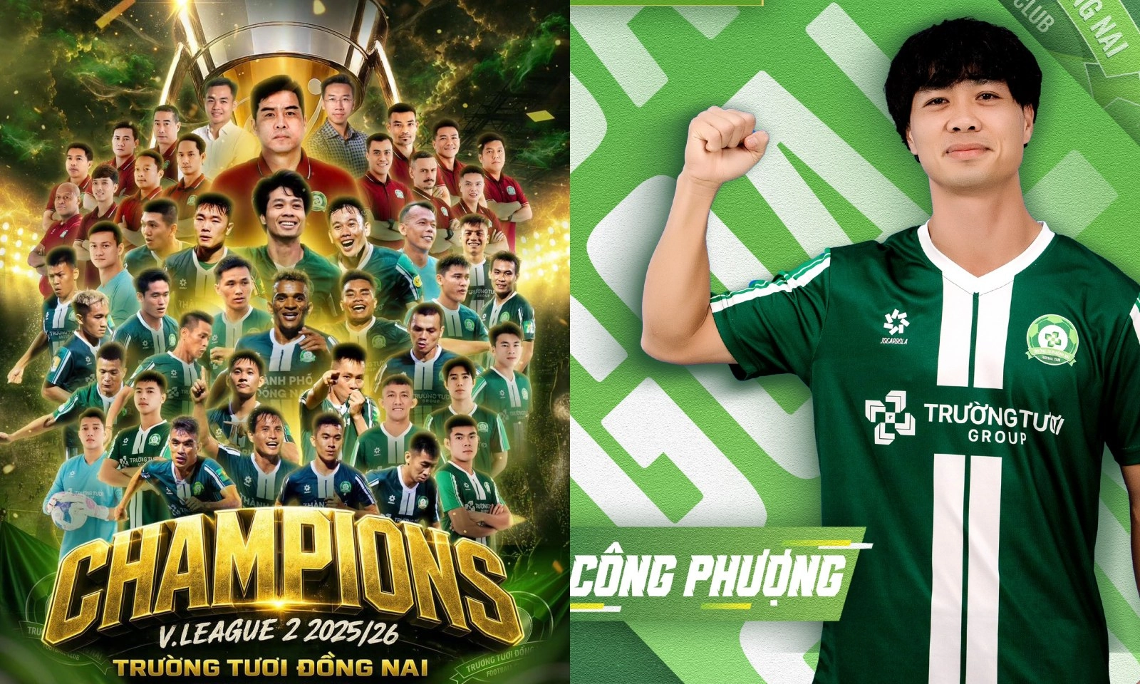 Công Phượng và Xuân Trường diễu hành dưới mưa, ăn mừng chức vô địch tái xuất V.League