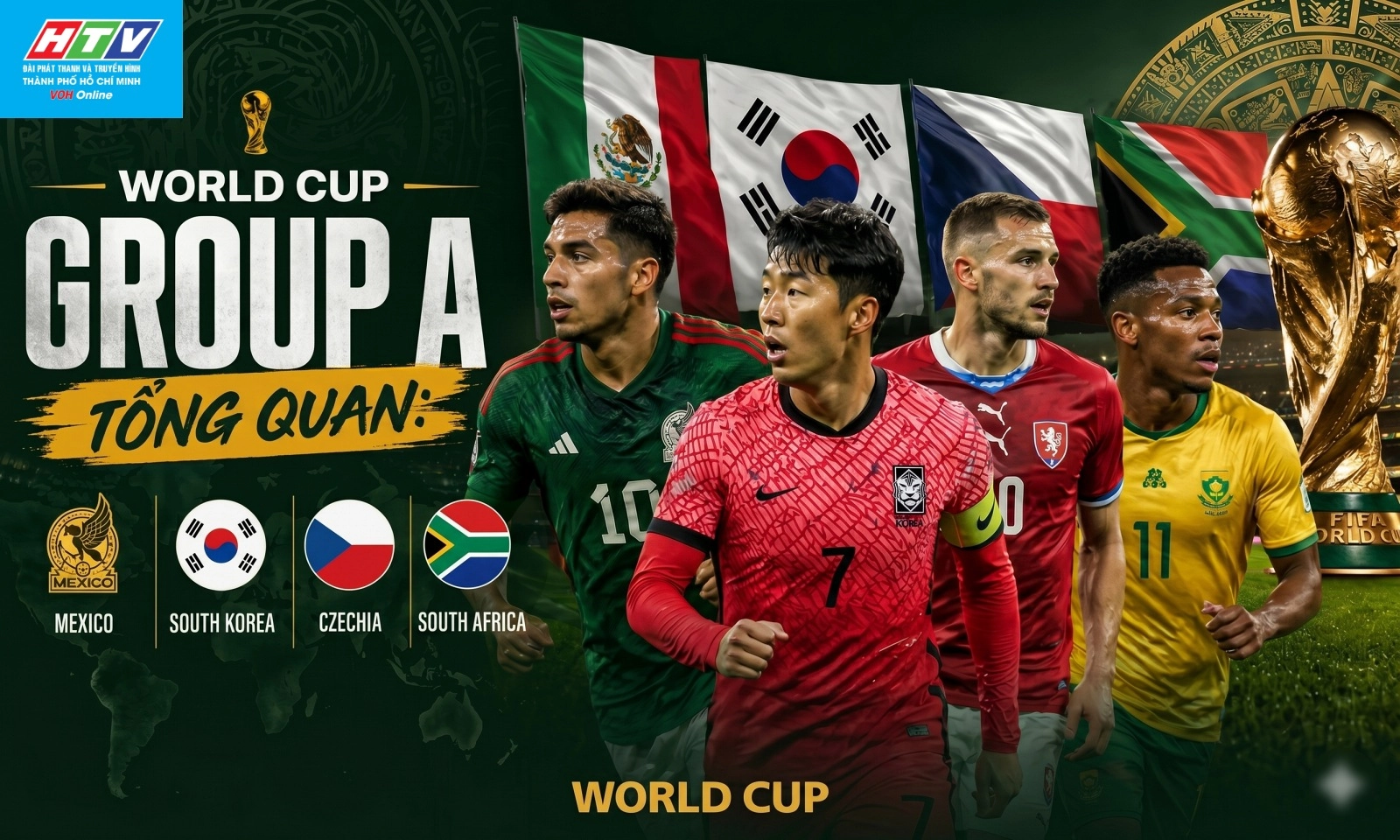 Bảng A World Cup 2026: Son Heung-min gánh vác kỳ vọng Hổ châu Á
