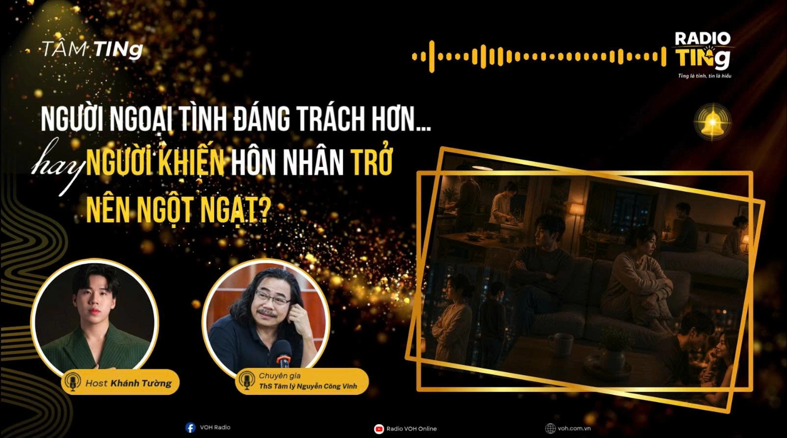 Người ngoại tình đáng trách hơn...hay người khiến hôn nhân trở nên ngột ngạt?