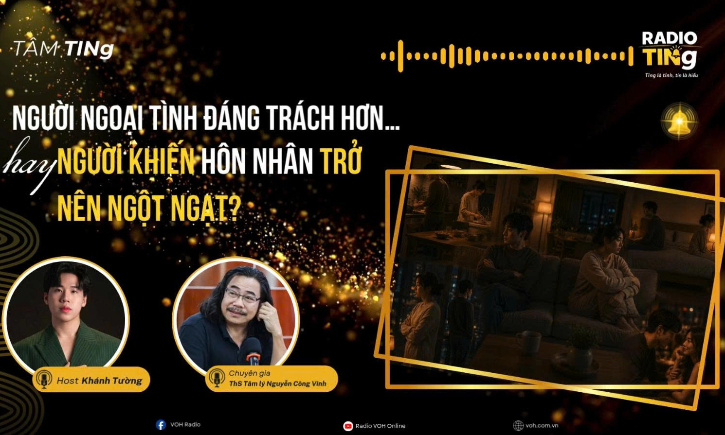Người ngoại tình đáng trách hơn...hay người khiến hôn nhân trở nên ngột ngạt?
