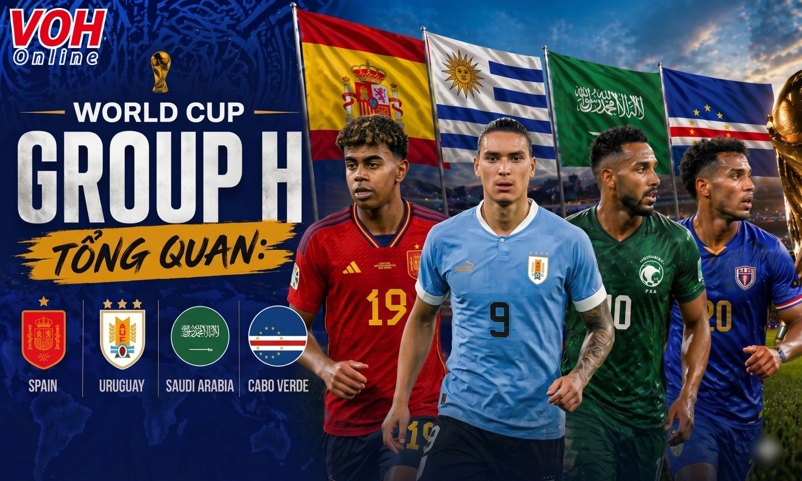 Bảng H World Cup 2026: Tây Ban Nha vô đối | Canh bạc Nunez