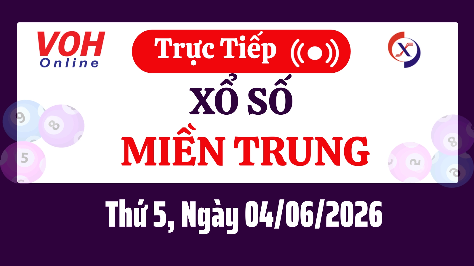 XSMT 4/6, Trực tiếp xổ số miền Trung thứ 5 ngày 4/6/2026