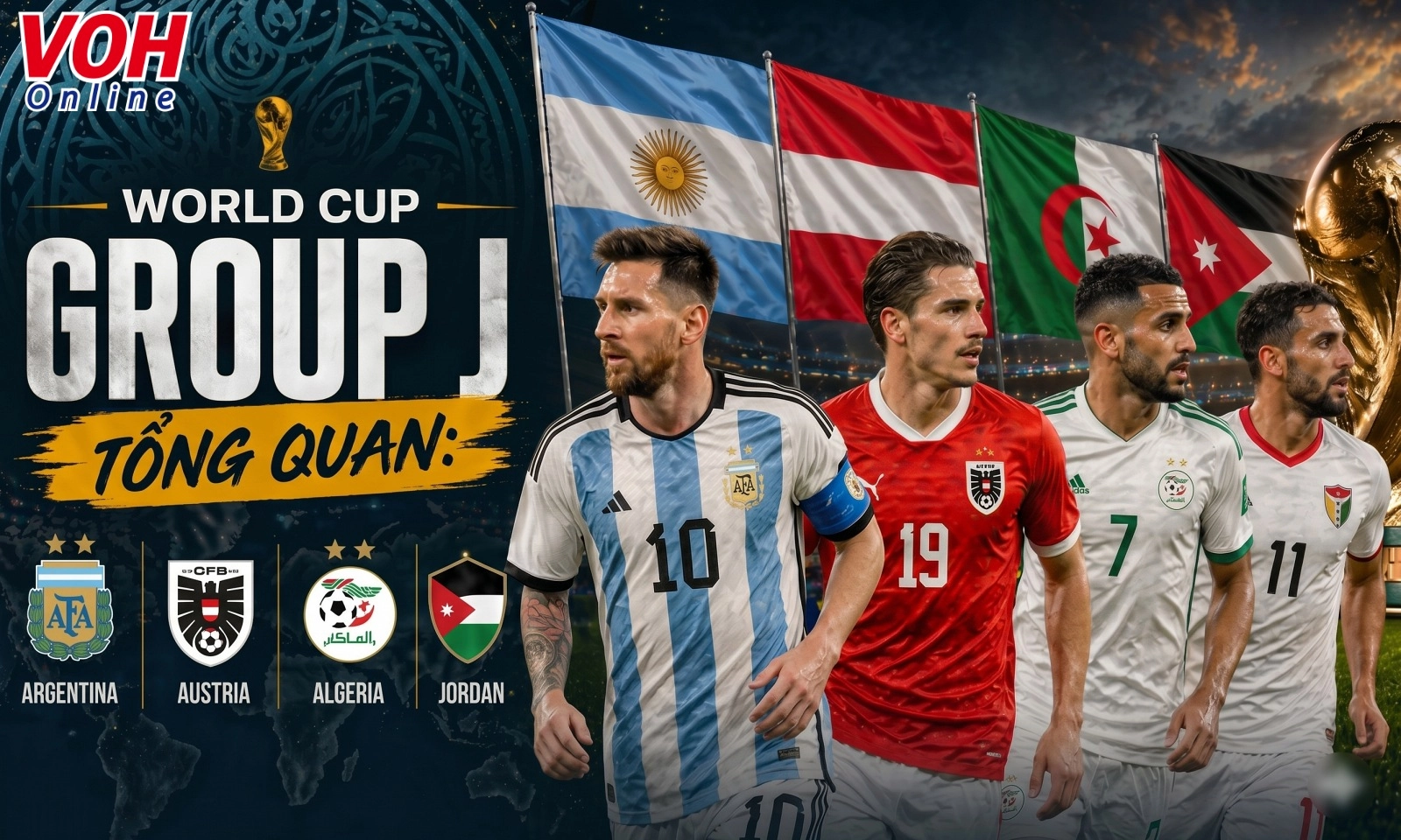Bảng J World Cup 2026: Sức mạnh đế vương | Cỗ máy pressing điên cuồng