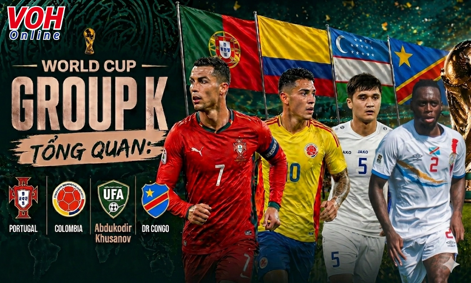 Bảng K World Cup 2026: Ai cản nổi Ronaldo? | 2 tân binh ra mắt