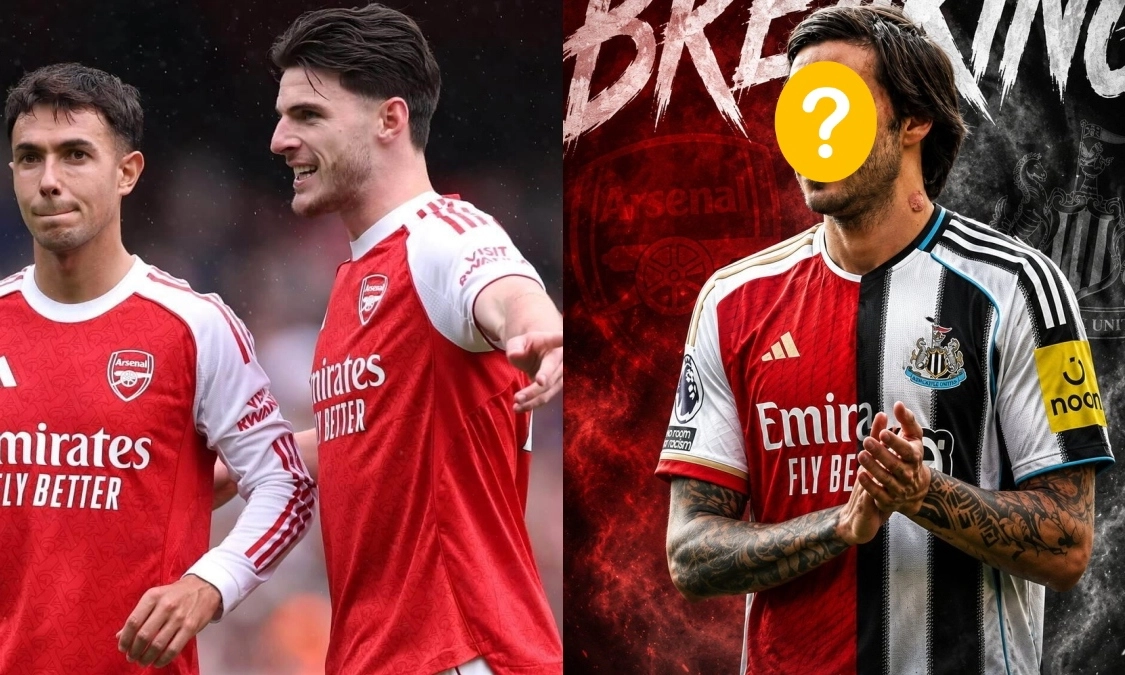 Arsenal phải hy sinh Rice hoặc Zubimendi để sở hữu tiền vệ vạn người mê?
