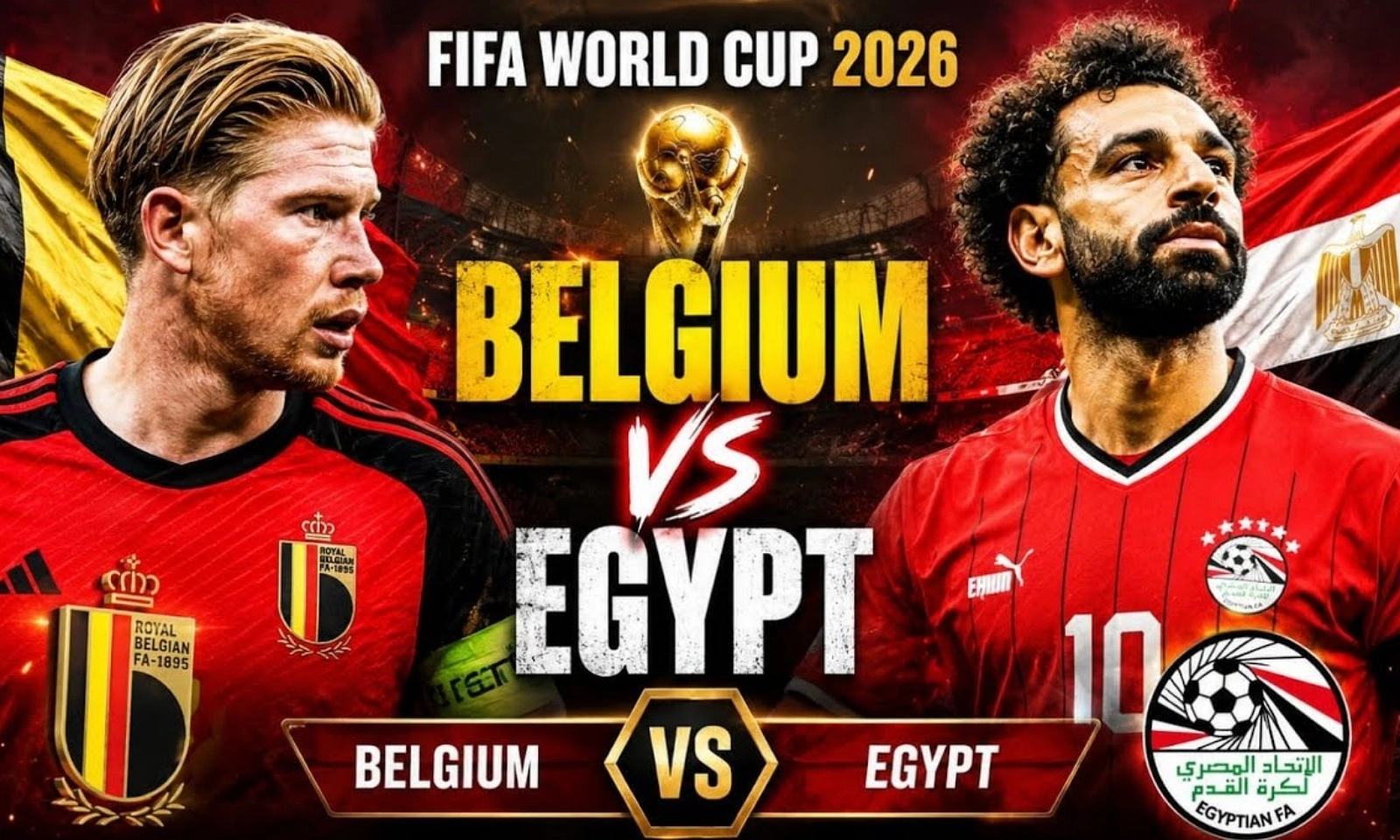 Nhận định Bỉ vs Ai Cập (02h00 ngày 16/6): Bây giờ hoặc không bao giờ