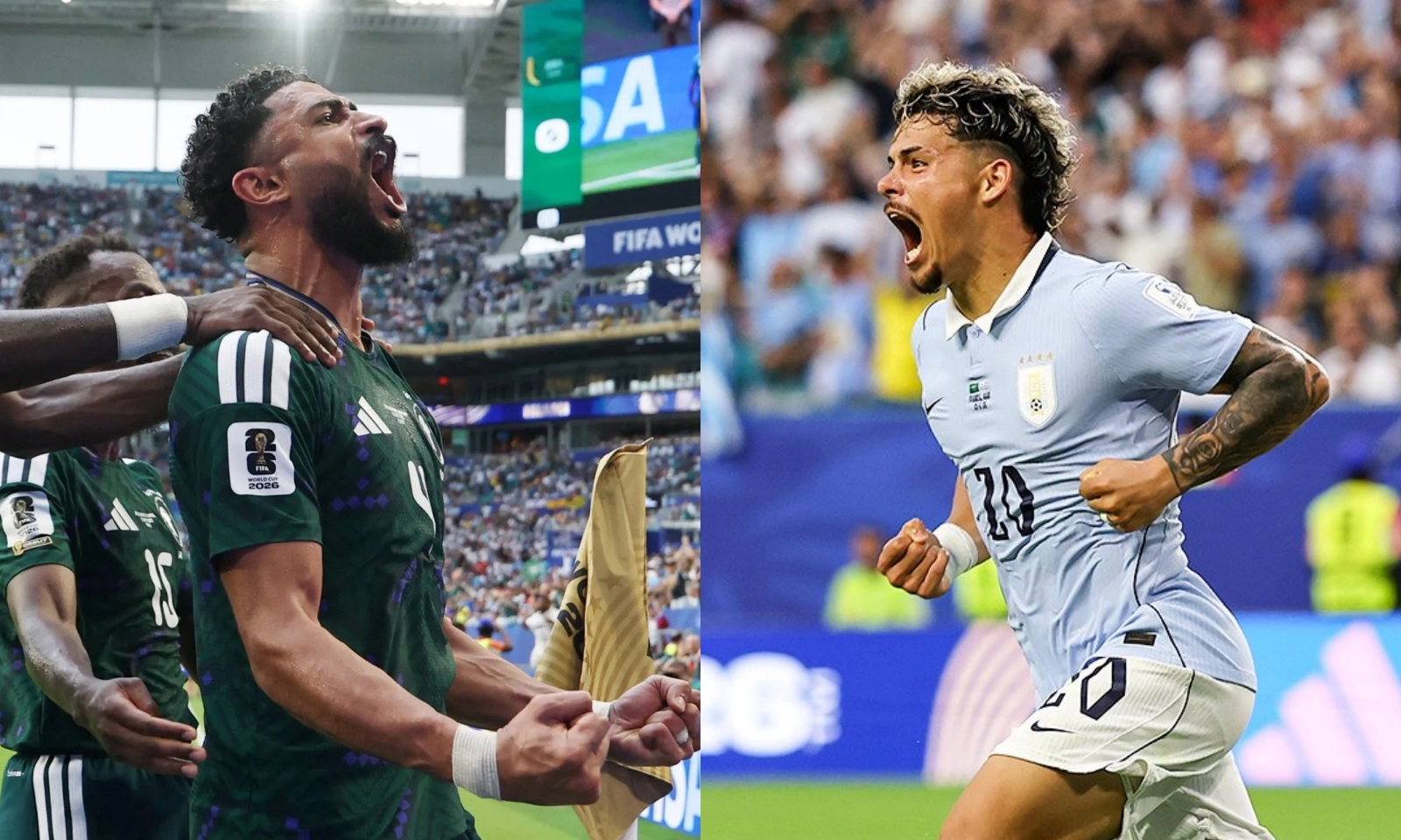 Đồng đội của Ronaldo ghi bàn, Ả Rập Saudi suýt quật ngã Uruguay