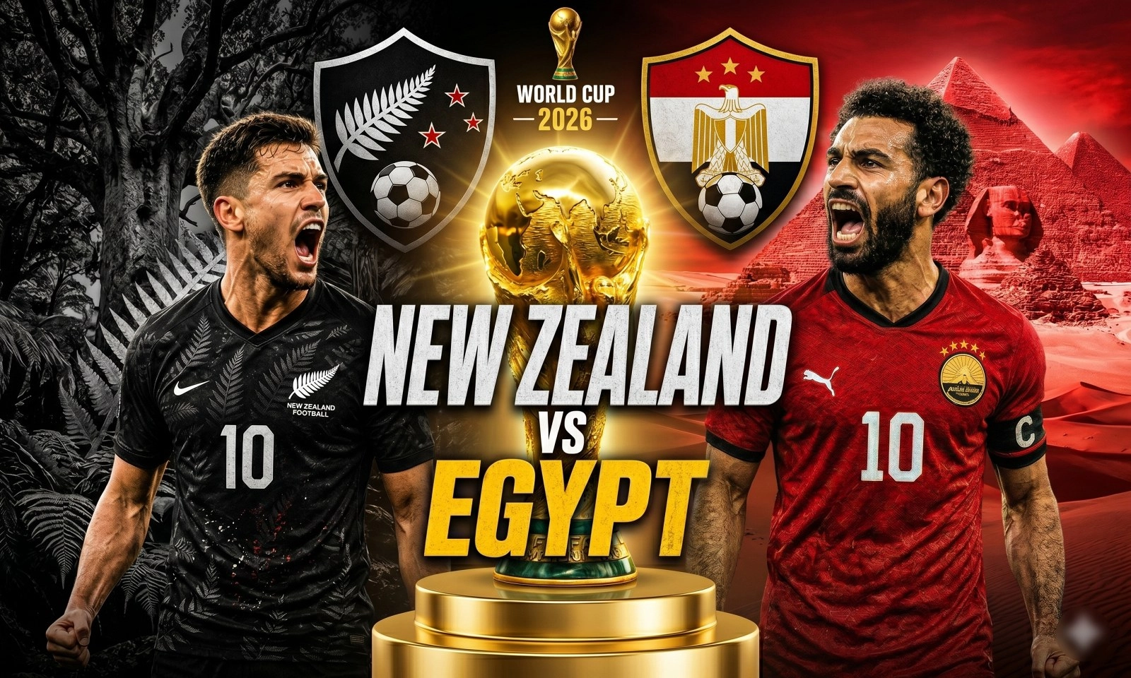 Nhận định New Zealand vs Ai Cập (08h00 ngày 22/6): Lịch sử vẫy gọi