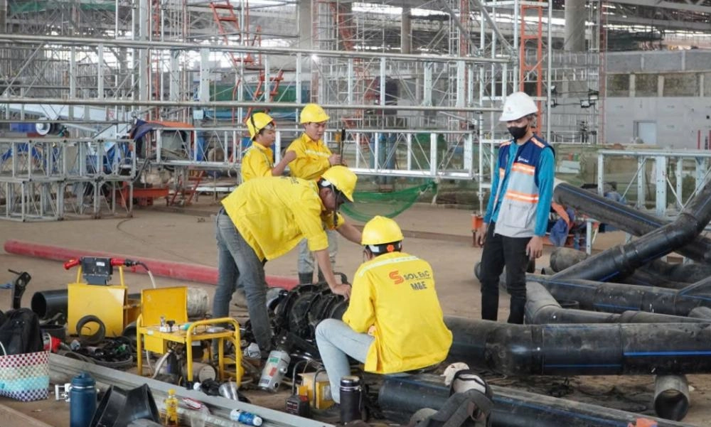Công trường sân bay Long Thành tăng tốc, bổ sung hàng loạt nhân công