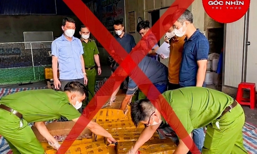 Xác minh và xử lý người tung tin giả gây hoang mang về tôm khô làm từ cao su non