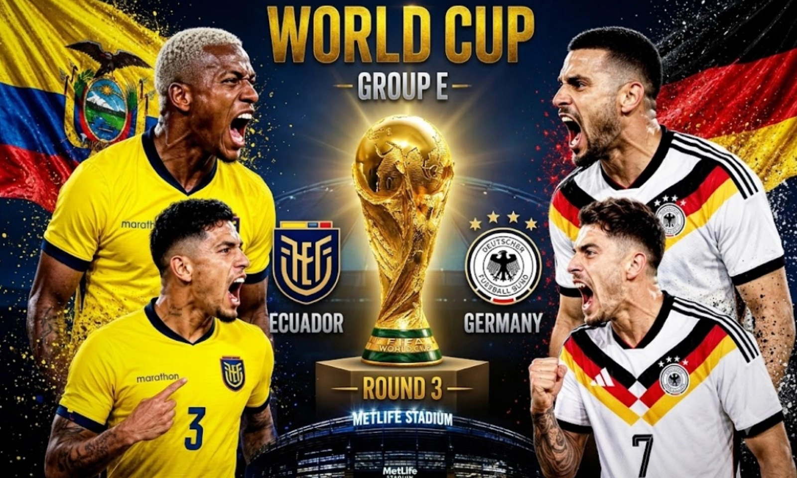 Nhận định Ecuador vs Đức (03h00 ngày 26/6): Nhiệm vụ bất khả thi