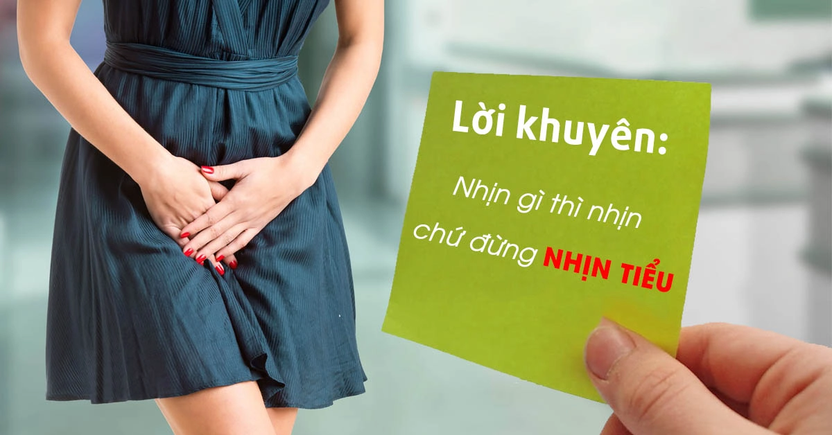 Nhịn tiểu gây nhiều tác hại hơn bạn nghĩ