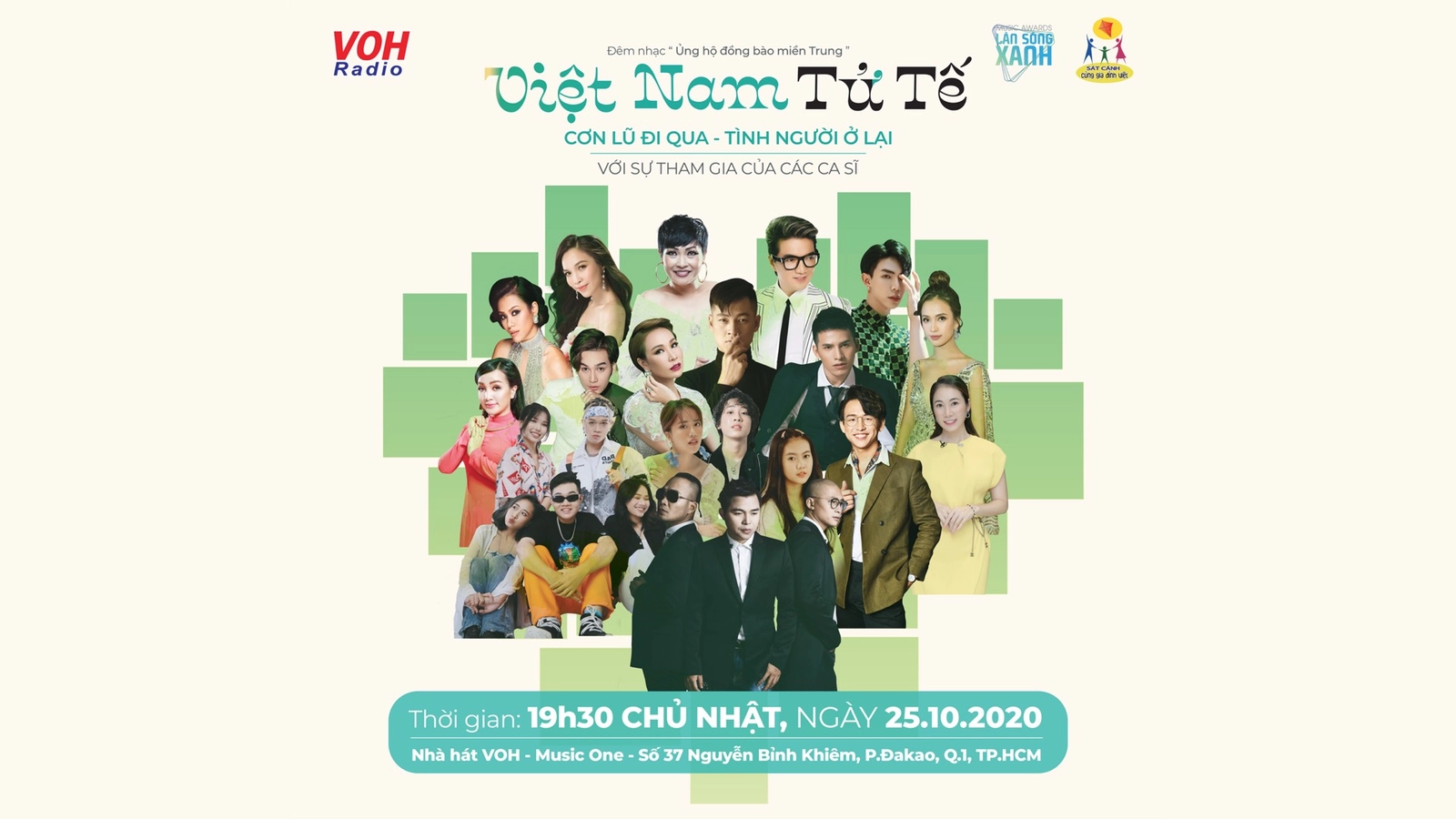 Đêm nhạc Việt Nam Tử Tế gây quỹ ủng hộ đồng bào miền Trung