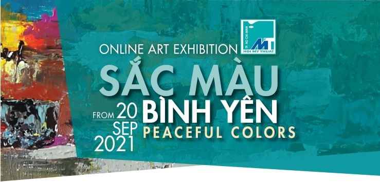 Triển lãm mỹ thuật trực tuyến “Sắc màu bình yên”