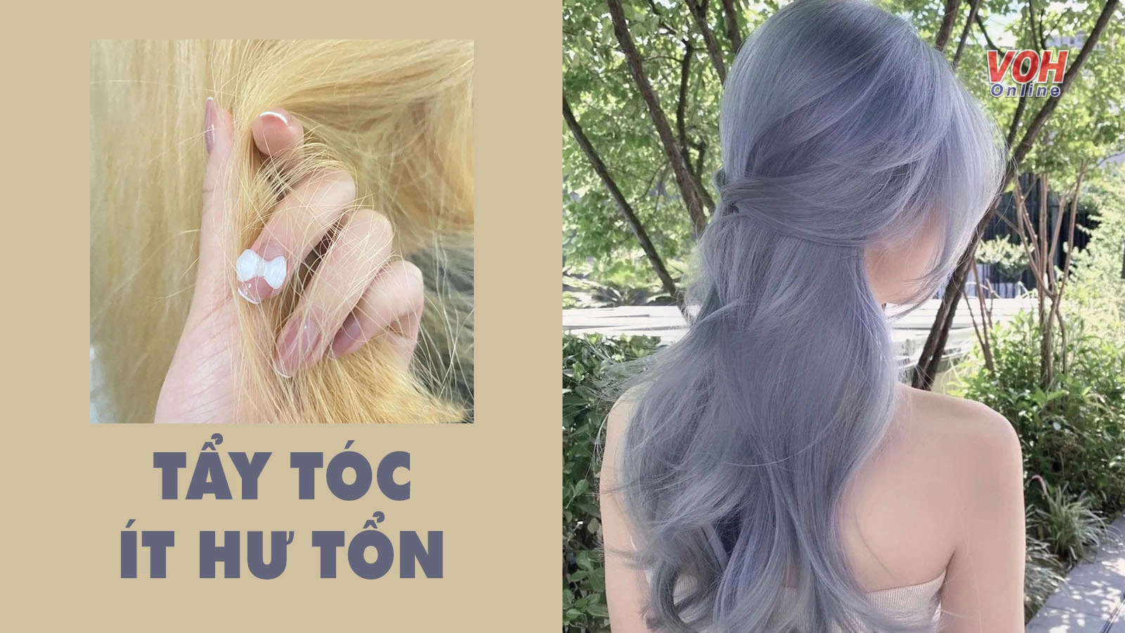 Bí quyết tẩy tóc ít hư tổn